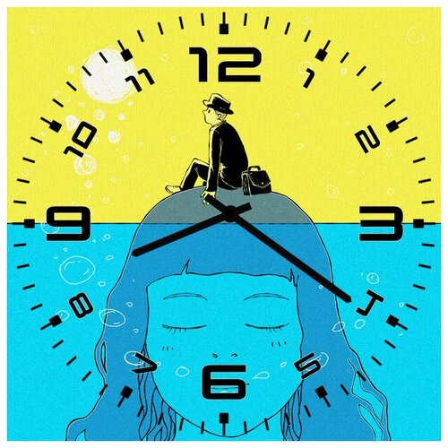 фото Svs настенные часы svs 3002424 парень сел на голову