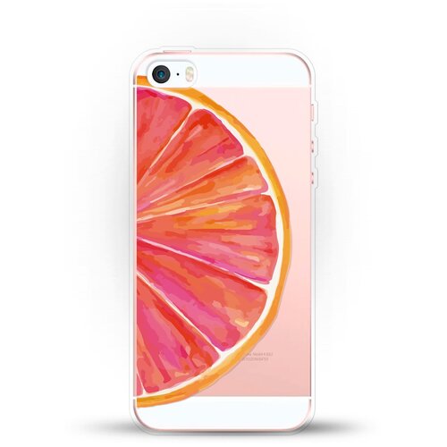 фото Силиконовый чехол грейпфрут на apple iphone 5/5s/se andy & paul