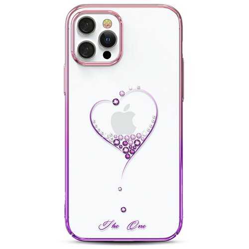 Чехол Kingxbar Wish series для iPhone 12/12 Pro, цвет Розовый/Фиолетовый (6959003598516)