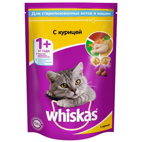 Whiskas для профилактики МКБ, с курицей 1.9 кг (2 штуки)