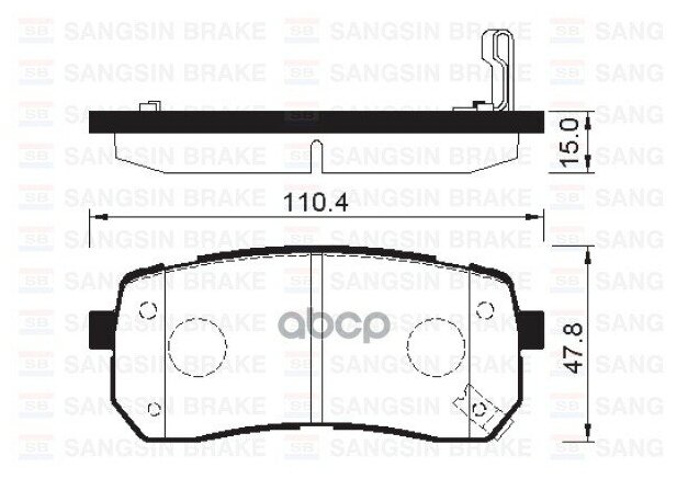 Колодки Тормозные Дисковые Sangsin brake арт. SP1192