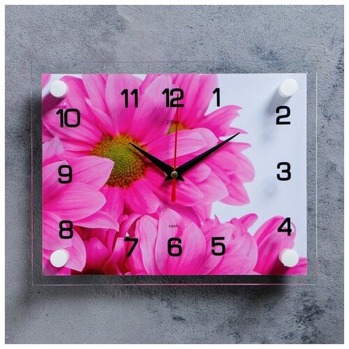 фото Часы настенные, серия: цветы, "цветок", 20х26 см, микс newstory