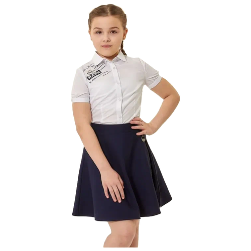 фото Школьная юбка deloras, размер 152, синий