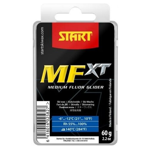 Мазь скольжения START MFXT, (-6-12 C), Blue, 60 g 2582 мазь скольжения start lfxt 7 3 c red 60 g 2590