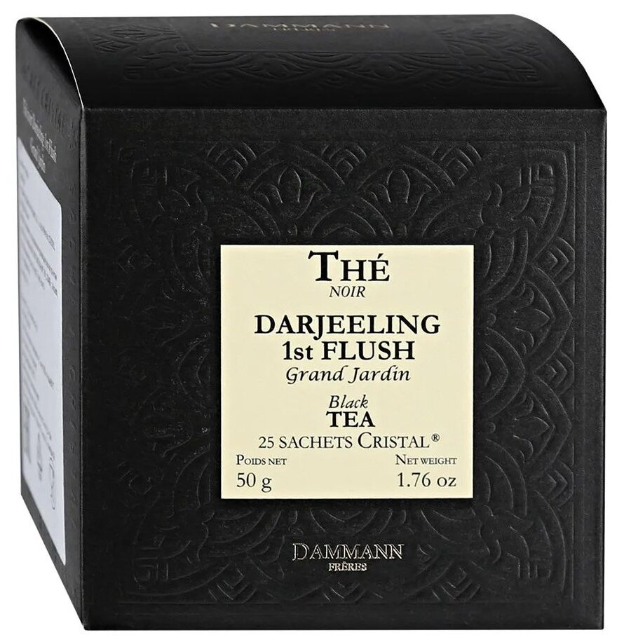 Чай черный "Дамман" в шелковых пакетах Darjeeling / Дарджилинг 1-ый сбор, коробка 25 штук - фотография № 1