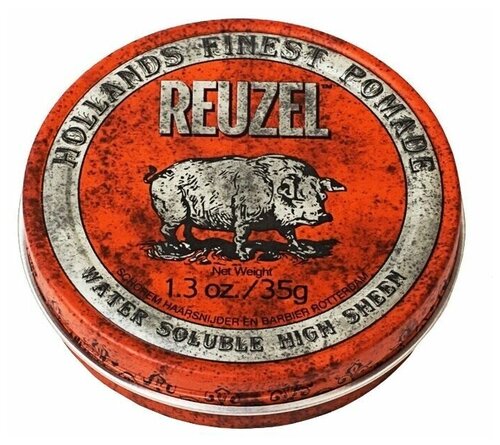 Reuzel - Red Pomade-Water Soulable - Помада для волос, водорастворимая, средняя фиксация, 340 г.