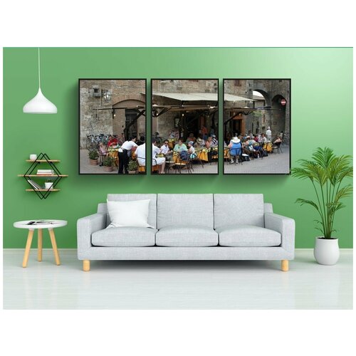 фото Набор модулных постеров для интерьера "италия, тоскана, деревня" 60x90 см. в тубусе, без рамки lotsprints