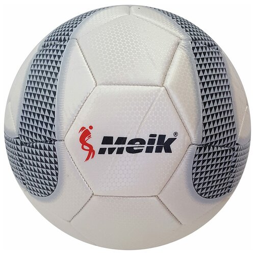 фото C33391-1 мяч футбольный "meik-047" (белый) 4- слоя, tpu+pvc 3.2, 410-450 гр машинная сшивка smart athletics