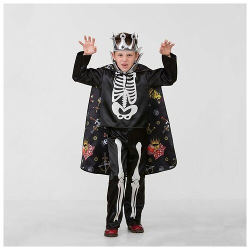 фото Карнавальный костюм «кощей бессмертный сказочный», сатин, р. 34, рост 134 см mikimarket