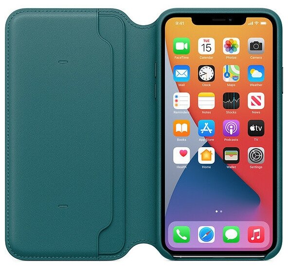 Чехол Apple IPhone 11 Pro Max Leather Folio Peacock