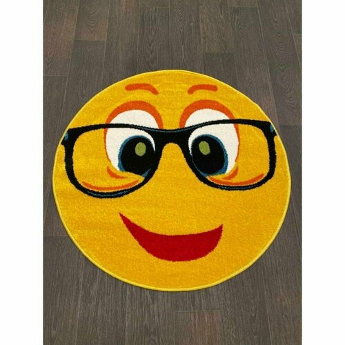 Ковер NC14 - YELLOW - Круг - коллекция SMILE 1.00x1.00