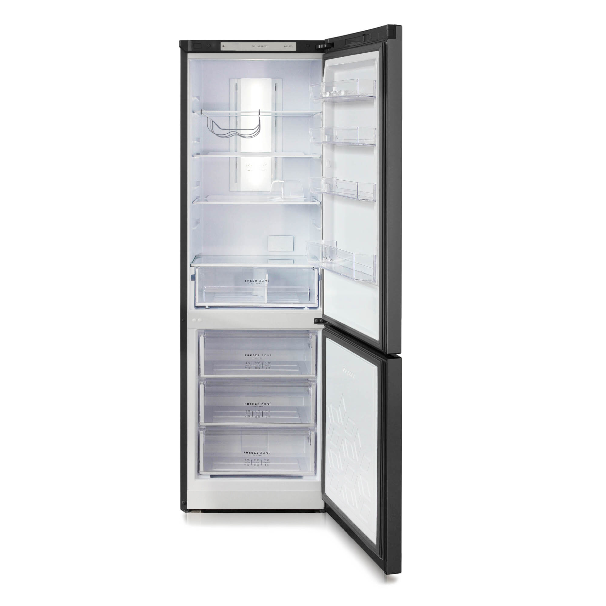 Холодильник Бирюса Б-W960NF 2-хкамерн. графит (двухкамерный) - фотография № 2