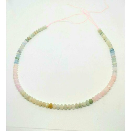 Бусины для рукоделия граненые из натурального камня, микс Бериллов 6мм