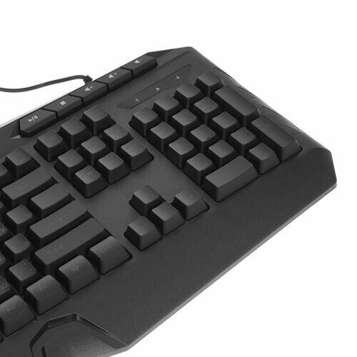 Клавиатура Gembird с подсветкой, USB, черный, 114 кл., м/медиа, Rainbow, кабель 1.5м - фото №11
