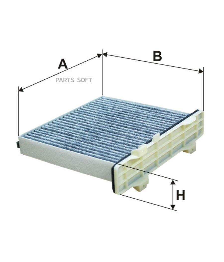 FILTRON Фильтр салона [угольный]
