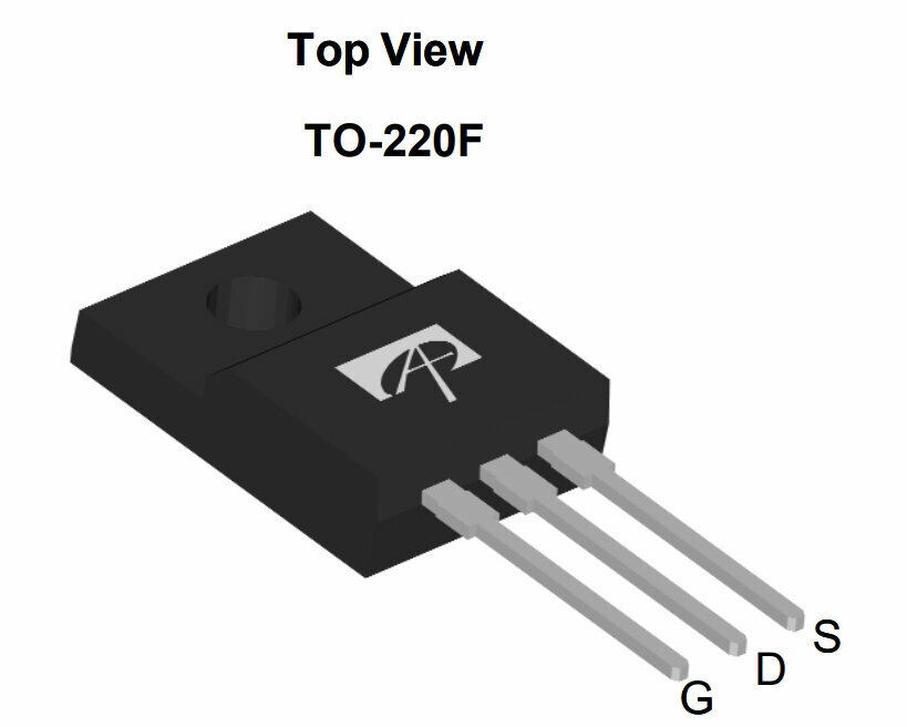 Микросхема AOTF450L N-Channel MOSFET 200V 5.8A TO-220FL