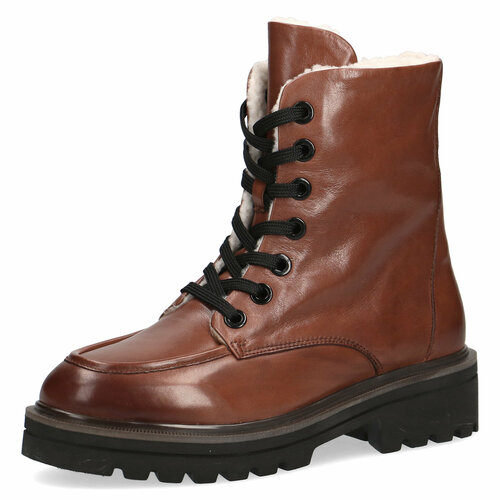 Ботинки  Caprice, зимние,натуральная кожа, полнота G, размер 37 RU, коричневый