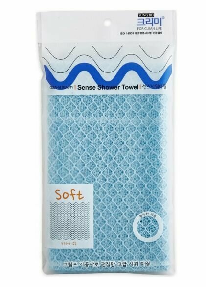 Sungbo Cleamy Мочалка Circle Shower Towel, 28х100, 1шт