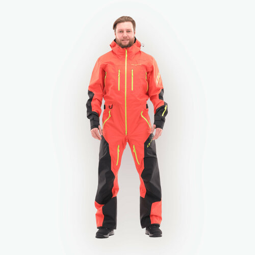 Комбинезон Dragonfly Комбинезон для активного отдыха Dragonfly SUPERLIGHT 3L MAN Red-Yellow, размер XL, красный