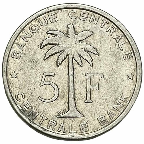 Бельгийское Конго, Руанда-Урунди 5 франков 1959 г.