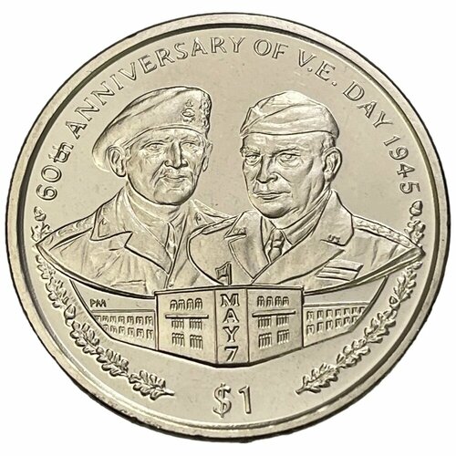 Британские Виргинские острова 1 доллар 2005 г. (60 лет со дня Победы в Европе)