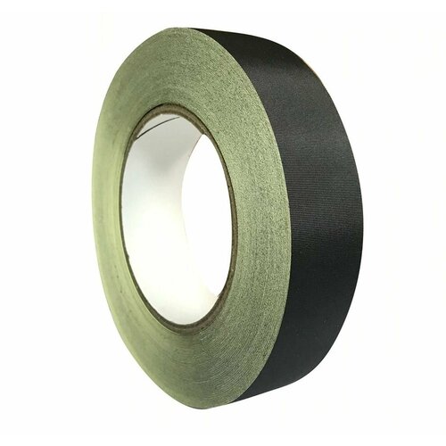 acetate fabric adhesive tape ацетатный тканевый скотч ширина 25 мм черный Ацетатный тканевый скотч (Acetate Cloth Tape), длина 30 м, ширина 12 мм, цвет черный, 1 шт