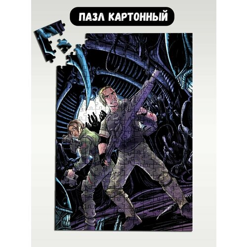 Пазл картонный 39,5х28 см, размер А3, 300 деталей, модель игра Aliens colonial marines - 637 игра для pc aliens colonial marines ограниченное издание