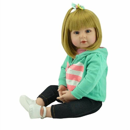 фото Кукла реборн мягконабивная 48см в пакете (fa-075) npk doll