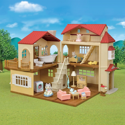 Sylvanian Families Большой дом со светом (подарочный набор) 5727 игровой набор sylvanian families игровой набор загородный дом с красной крышей 5302