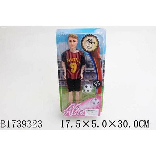 кукла мальчик тип кен подвижные детали 30 см Кукла 104-7 Кен футболист в коробке
