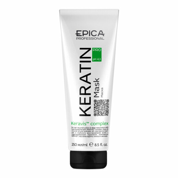 EPICA Professional Keratin PRO Маска для реконструкции и глубокого восстановления волос 250мл