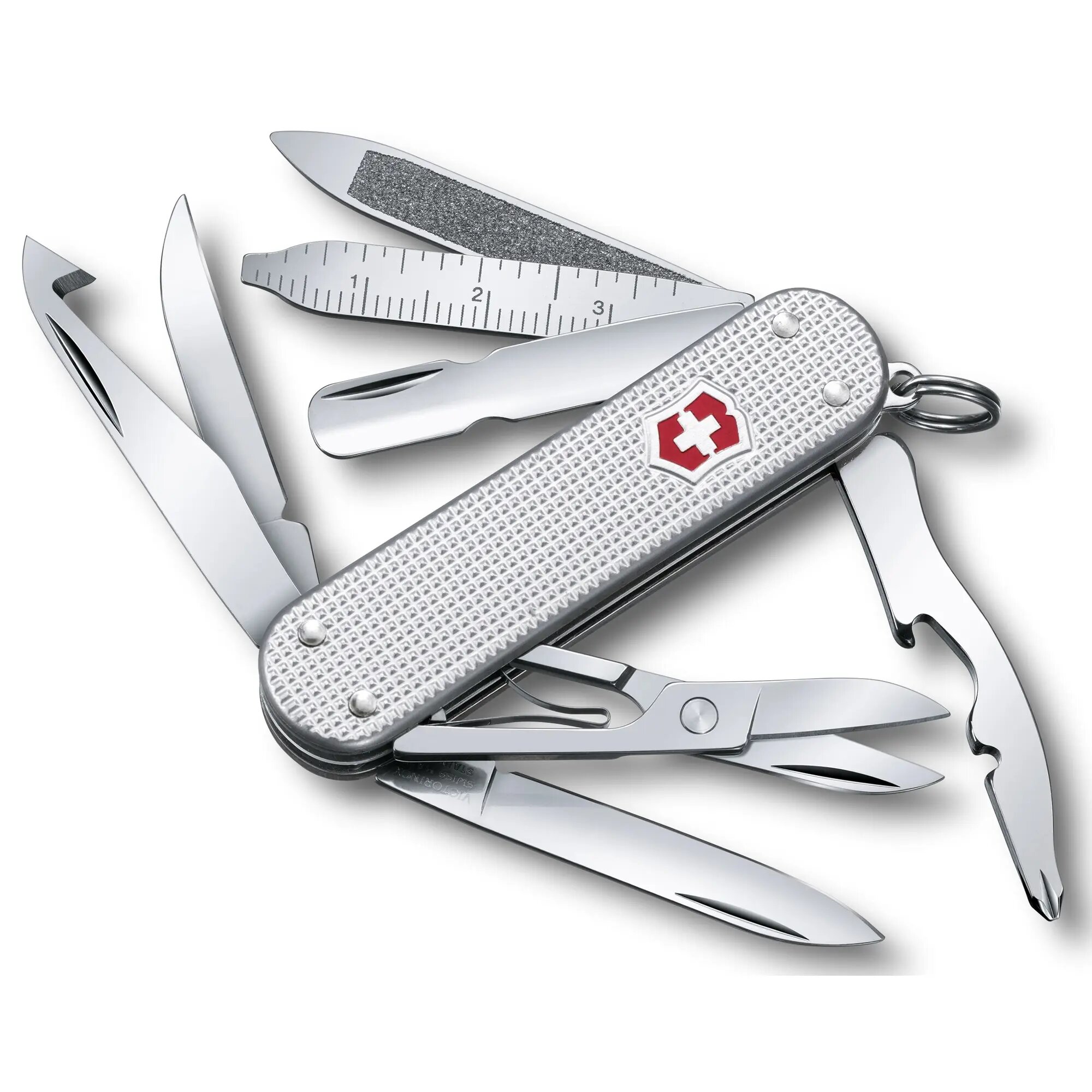 Нож перочинный Victorinox MiniChamp Alox (0.6381.26) 58мм 14функций серебристый - фото №2