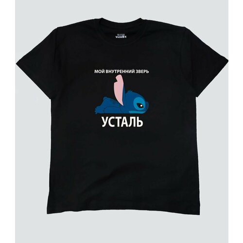 фото Футболка, размер 007(xxl), черный yoha print