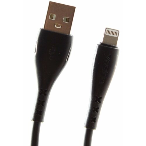 USB Кабель для Apple/iPhone Yesido CA26-1, 2A, 1м. Черный