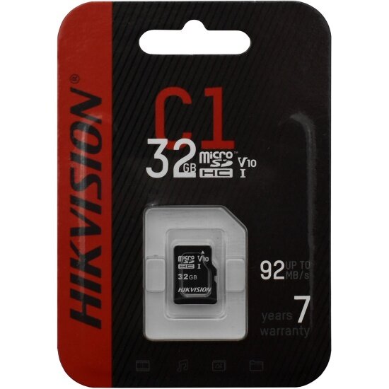 Карта памяти Hikvision microSDHC 32Gb Class 10 UHS-I U1