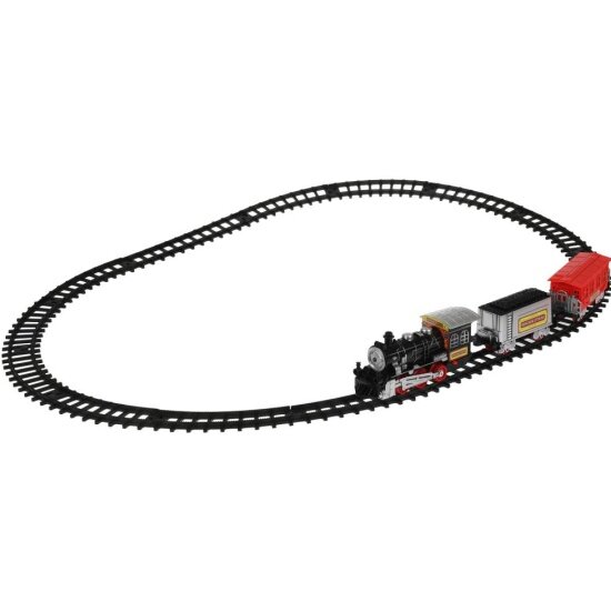 Железная дорога Играем Вместе ZY1046437-R 17 деталей 242см