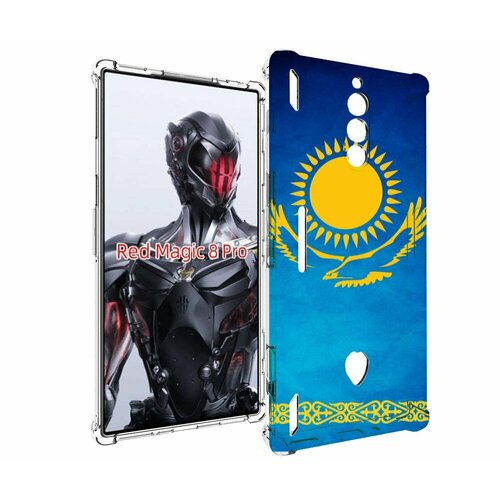 Чехол MyPads герб и флаг казахстана для ZTE Nubia Red Magic 8 Pro / Red Magic 8 Pro Plus задняя-панель-накладка-бампер