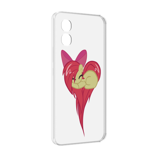 Чехол MyPads сердце-из-пони для Honor X5 задняя-панель-накладка-бампер