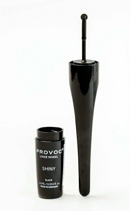 Provoc Жидкая подводка-ролл, глянцевая Eyeliner Wheel 02 Shiny Black