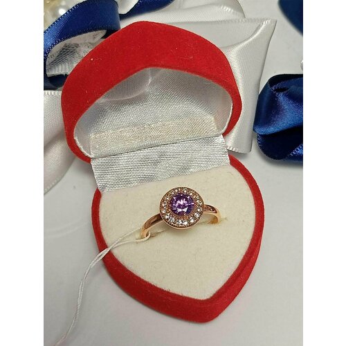 фото Кольцо красная пресня, фианит, размер 19