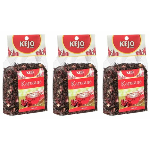 KEJOfoods Чай листовой Каркаде 100 г 3 уп