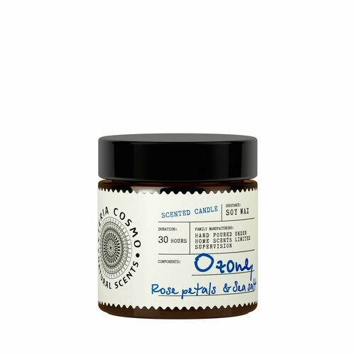 Озон роза и морская соль ETERIA COSMO ароматическая свеча в банке 88 г