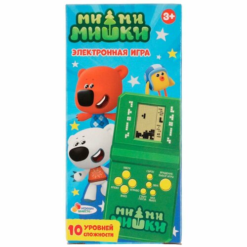 игры для малышей играем вместе логическая игра головоломка ми ми мишки Электронная логическая игра Ми-ми-мишки, 12,5х6,5х2,5 см Играем Вместе B1420010-R7