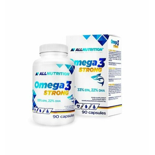 ALLNutrition Omega 3 Strong 90 капсул Супер концентрат 330 EPA 220 DHA