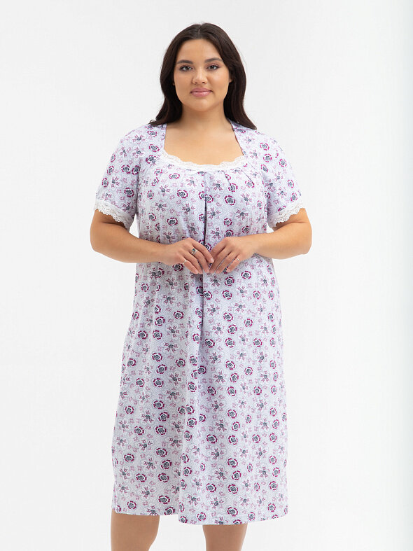 Сорочка женская Lilians, ночная, большие размеры, размер 64 - фотография № 2