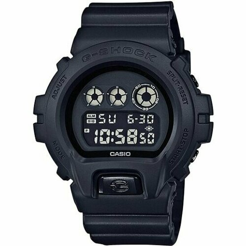 Наручные часы CASIO G-Shock DW-6900BB-1, черный, серебряный casio dw 5600skc 1