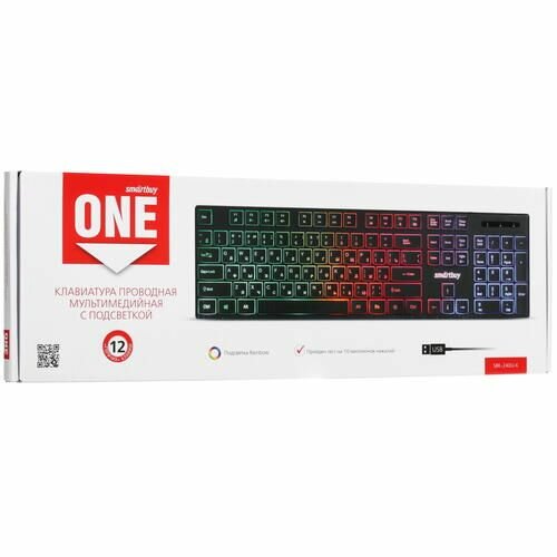 Клавиатура Smartbuy ONE 240 проводная RGB USB черная (SBK-240U-K), 1801645 — фото 9