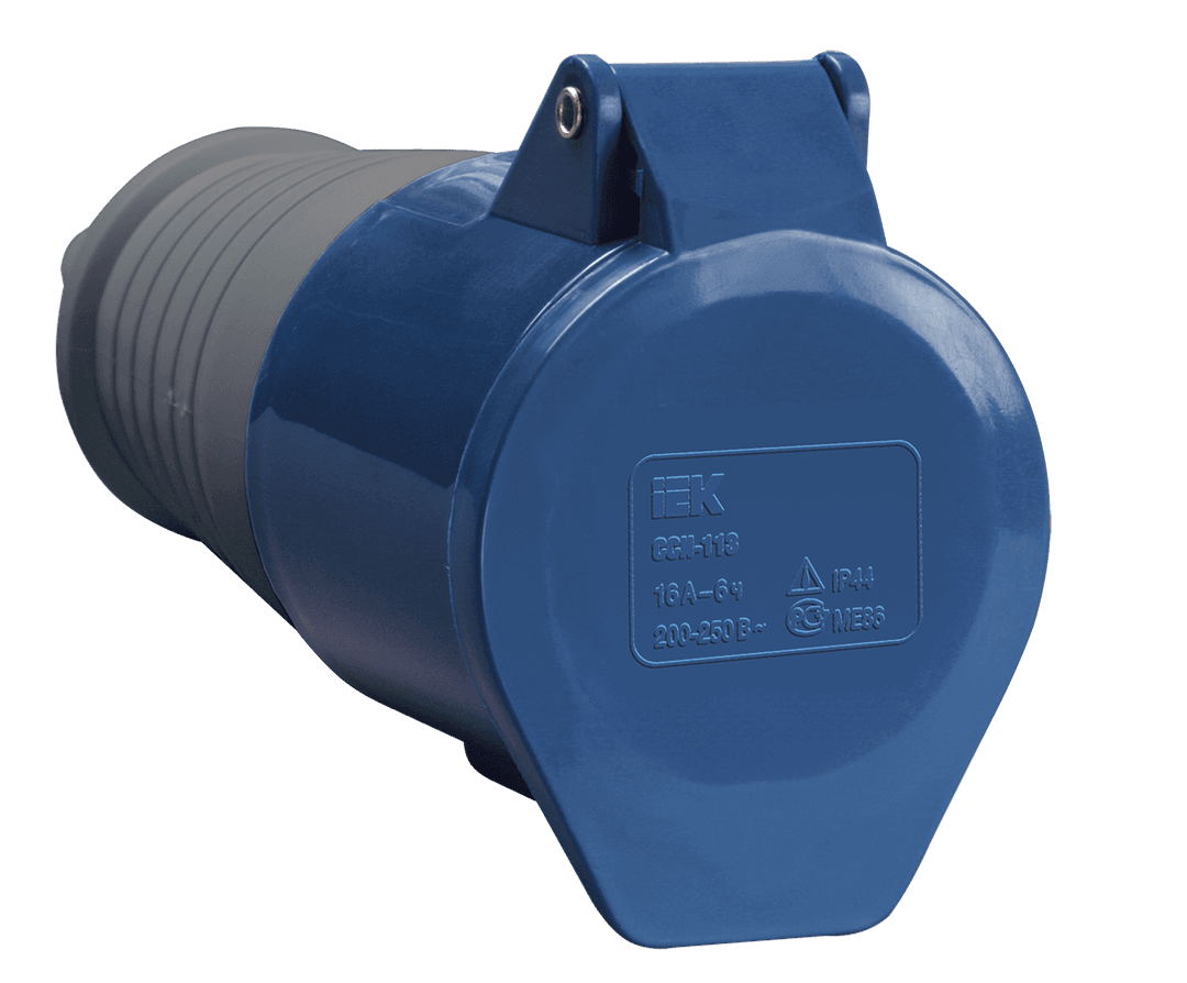 фото Розетка переносная ССИ-213 2P+PE 16А 200-250В IP44 IEK