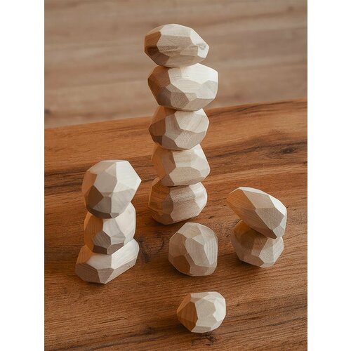 Настольная игра Туми Иши для детей из дерева монтесори 12 камней