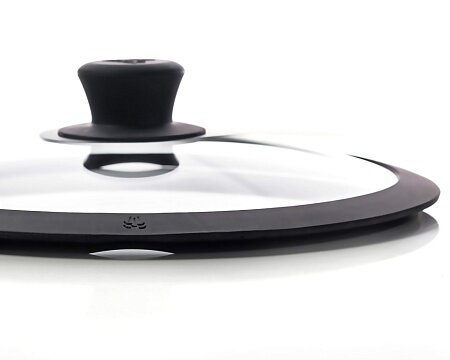 Крышка из жаропрочного стекла TalleR TR-38004 26 см, с силиконовым ободком — фото 1